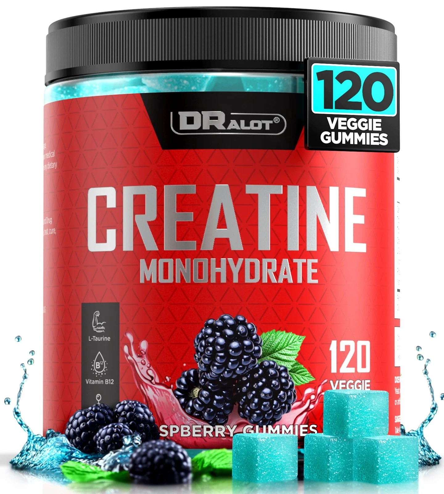 99.99% Creatine Monohydrate Gummies More 15% Strength, 5X Energy & Muscle Sup...