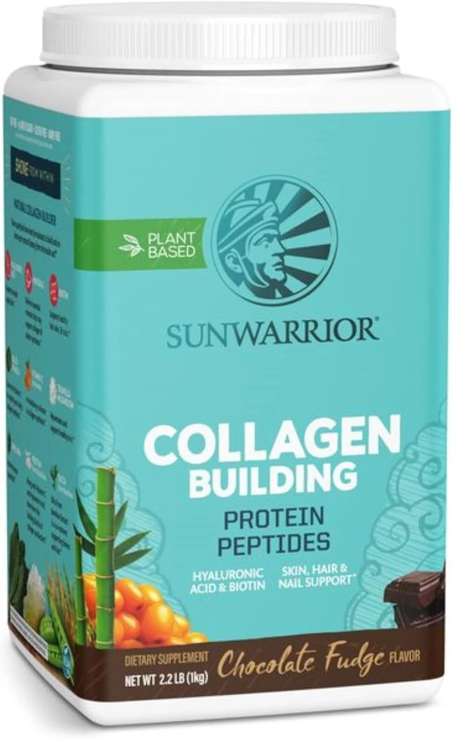 Sunwarrior Vegan Collagen Protein Powder Plant-Based Hyaluronic Acid, 2.2 lb