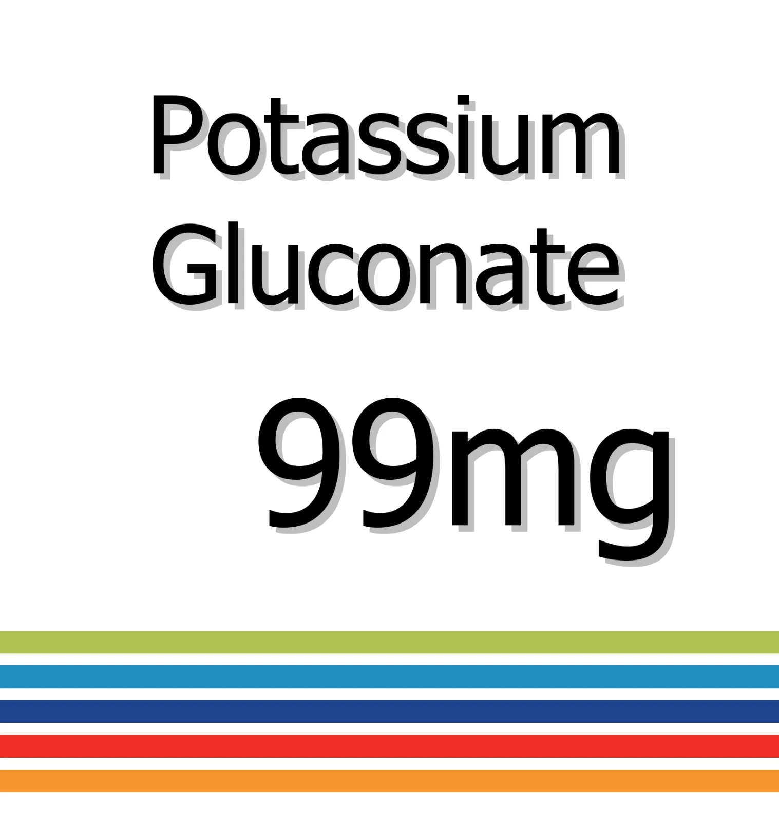 Potassium Gluconate 99mg x 90 Tablets - Heart Health