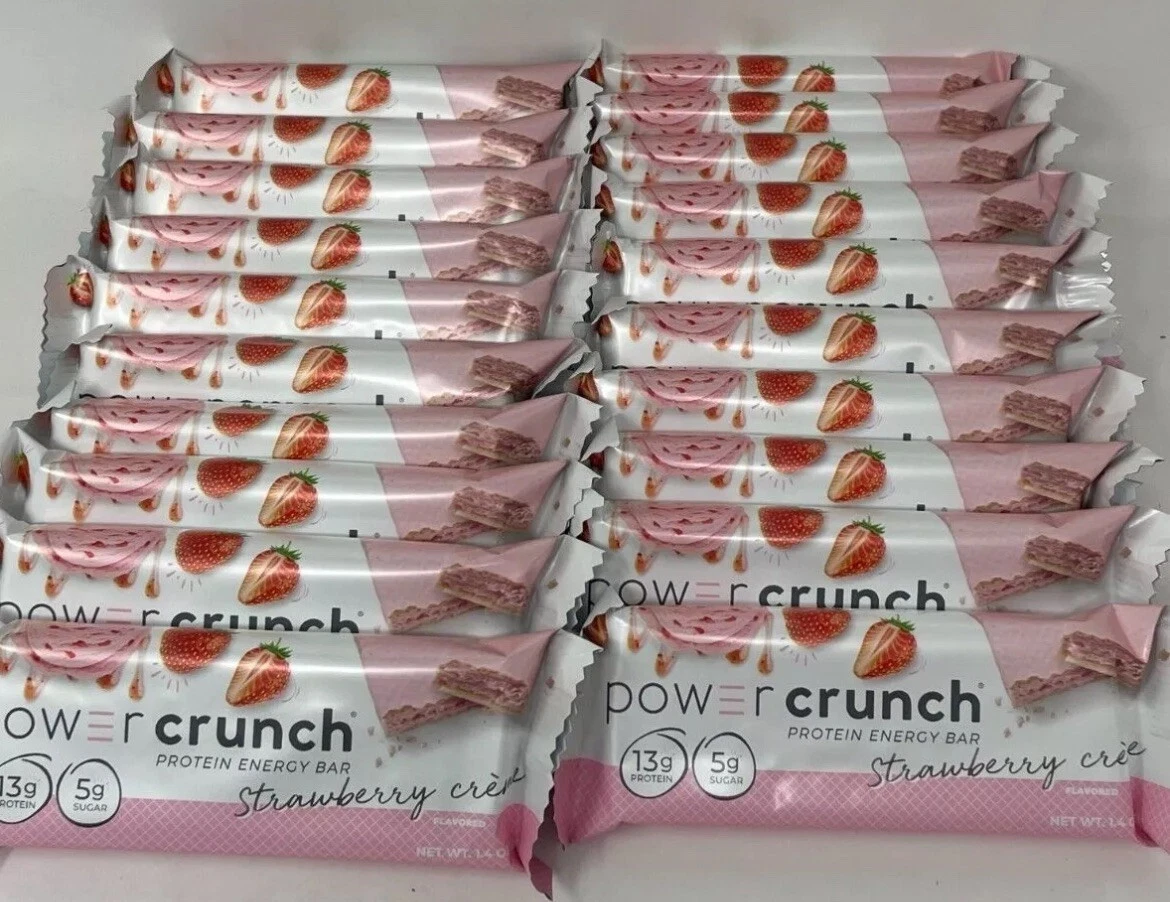 Power Crunch Protein Energy Bar Strawberry Cream, 20ct - SameDayShip!! 11/2025