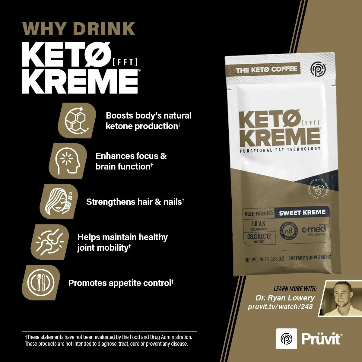 Pruvit keto kream hot / cold with MCT ketogenic diet intermittent fasting