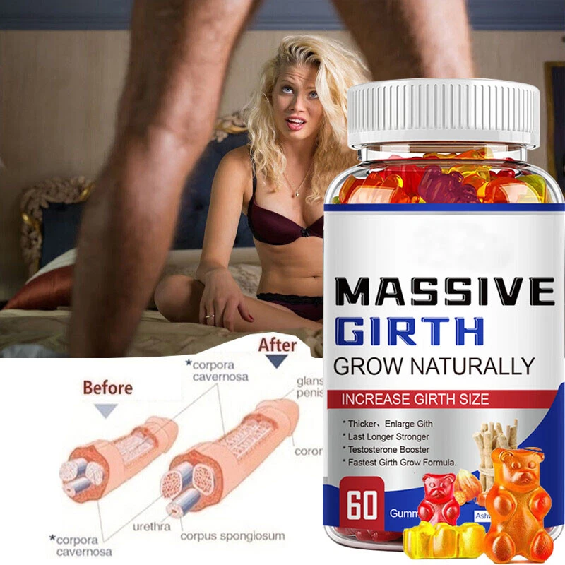 Male Enhancement Gummies Booster & Thicker Last Longer Stronger Bigger 60 Gummy