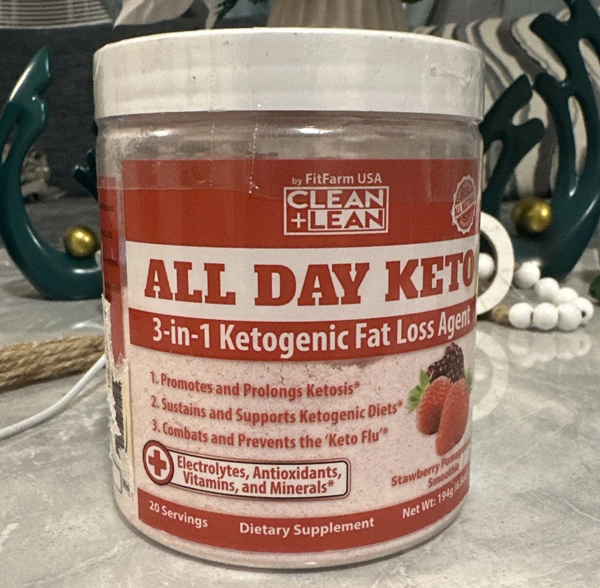 Clean Lean All Day Keto Electrolytes, Antioxidants,vitamins And Minerals 3 In 1