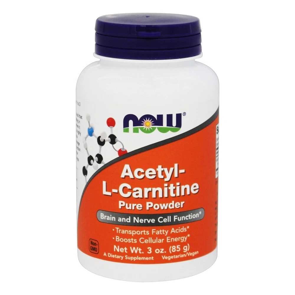 NOW Foods Acetyl L-Carnitine Pure Powder, 3 Ounces