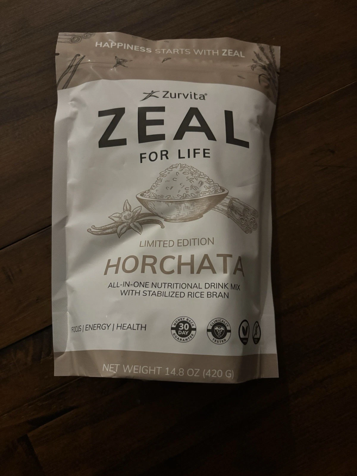 Zurvita Zeal for Life horchata All In One Nutritional Drink