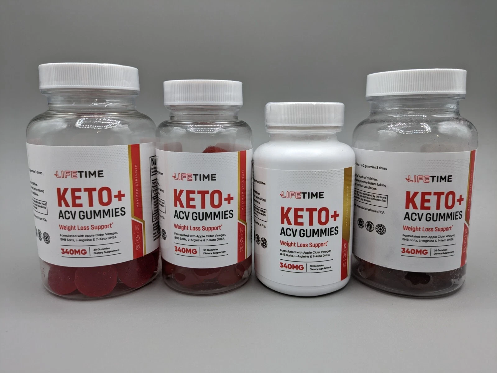 (2) Lifetime Keto ACV Gummies Vegan Weight Loss Supplement 60 Gummies 340MG