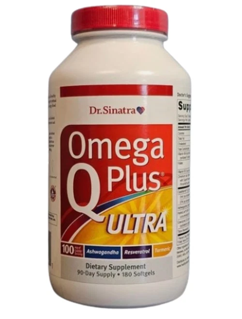 Dr. Sinatra Omega Q Plus Ultra 180 Softgels-New Free Shipping