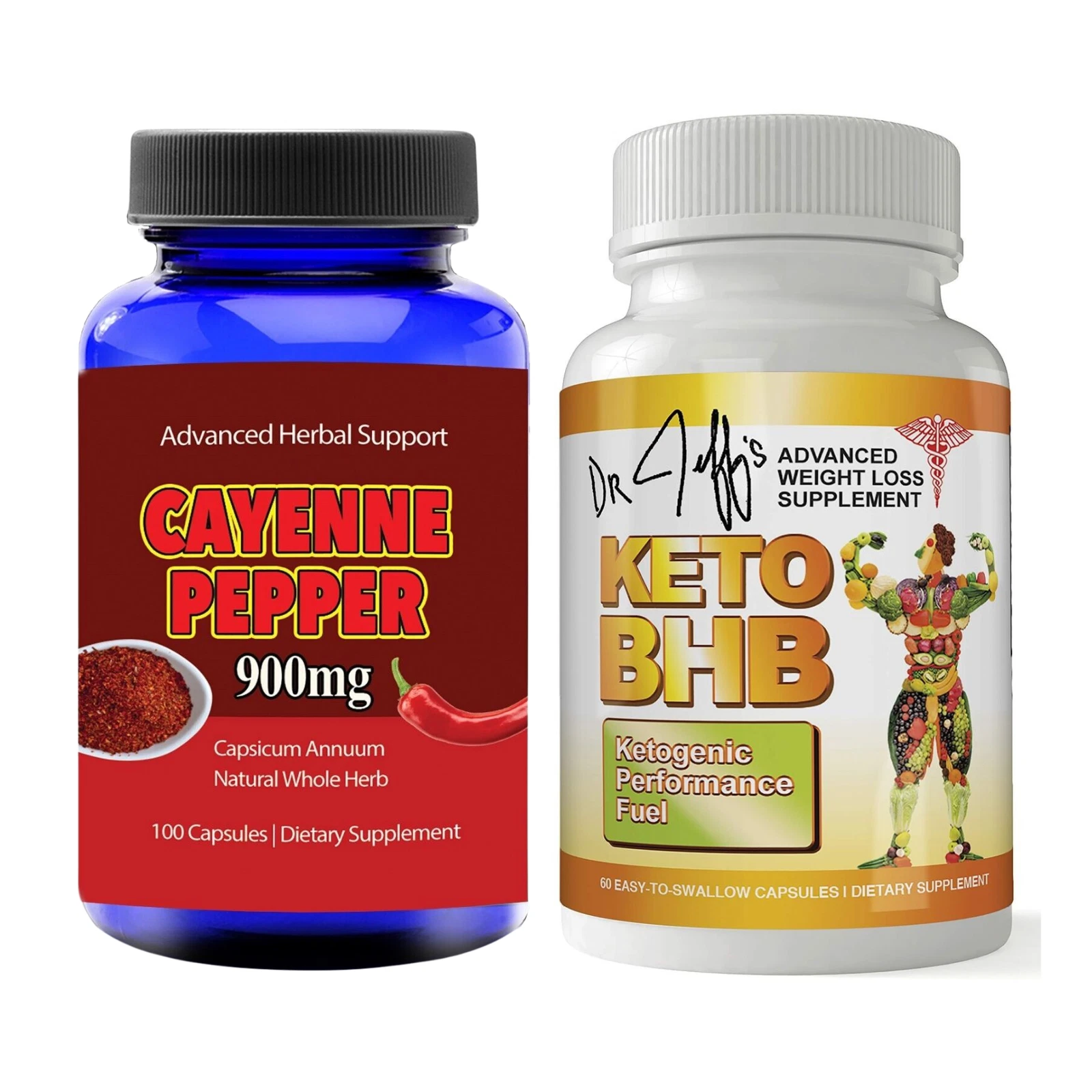 Cayenne Pepper Fat Burner Supplements Keto BHB Weight Loss Ketogenic Diet Pills