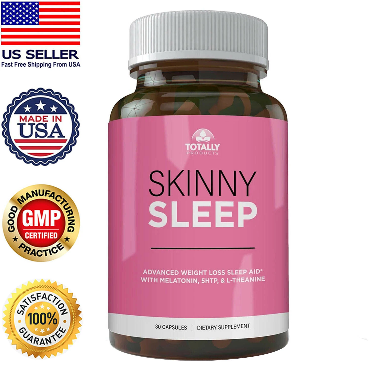 Womens Weight Loss Skinny Sleep Aid Slimming Fat Burn Diet Caps Free Shipping