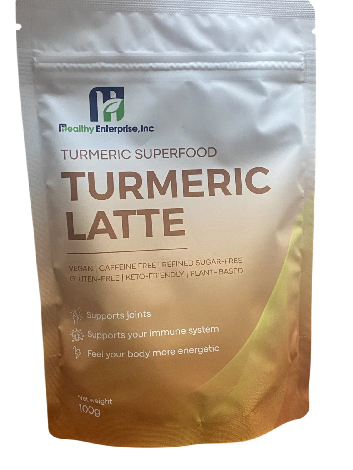 Organic Golden Turmeric Latte w/Ginger Cinnamon Black Pepper Coconut 100g