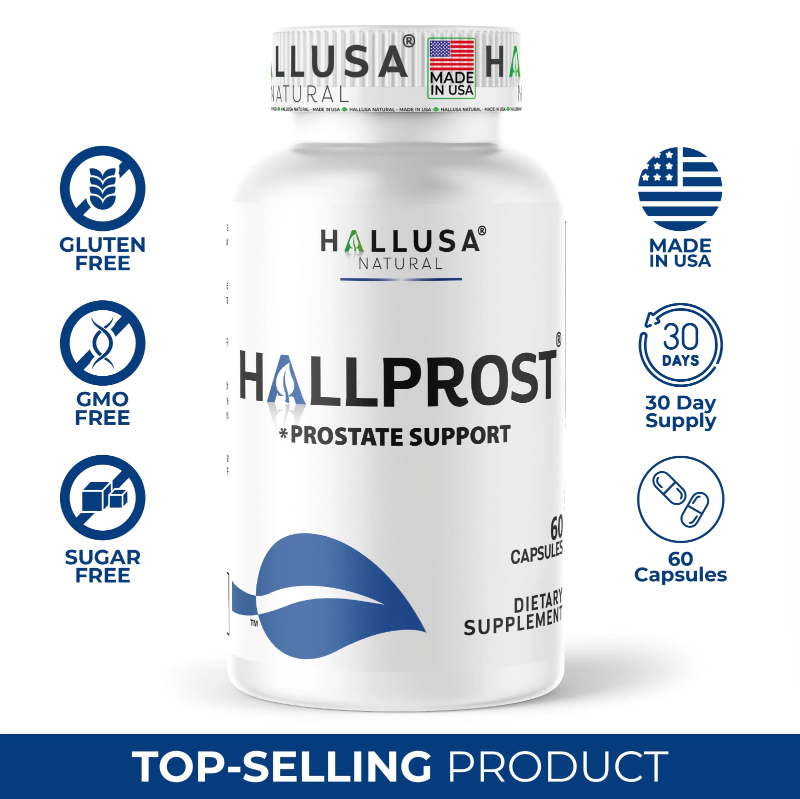 HALLPROST | Prostate Support with Saw Palmetto | Prostatitis & Inflamed Prostate