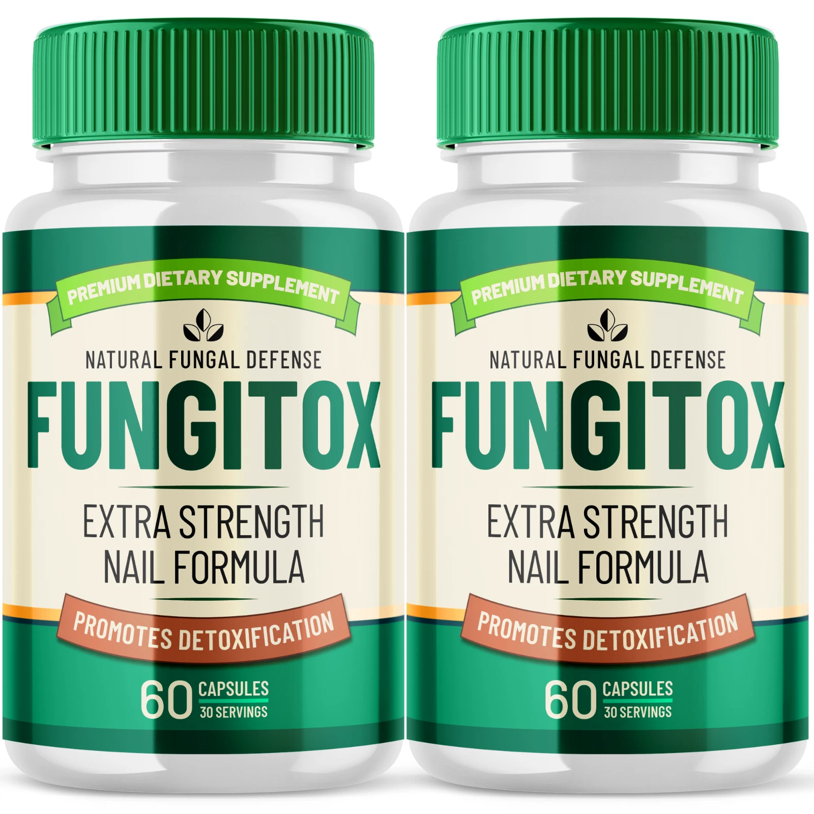 Fungitox Extra Strength Nail Formula All Natural Defense Supplement 120 Capsules