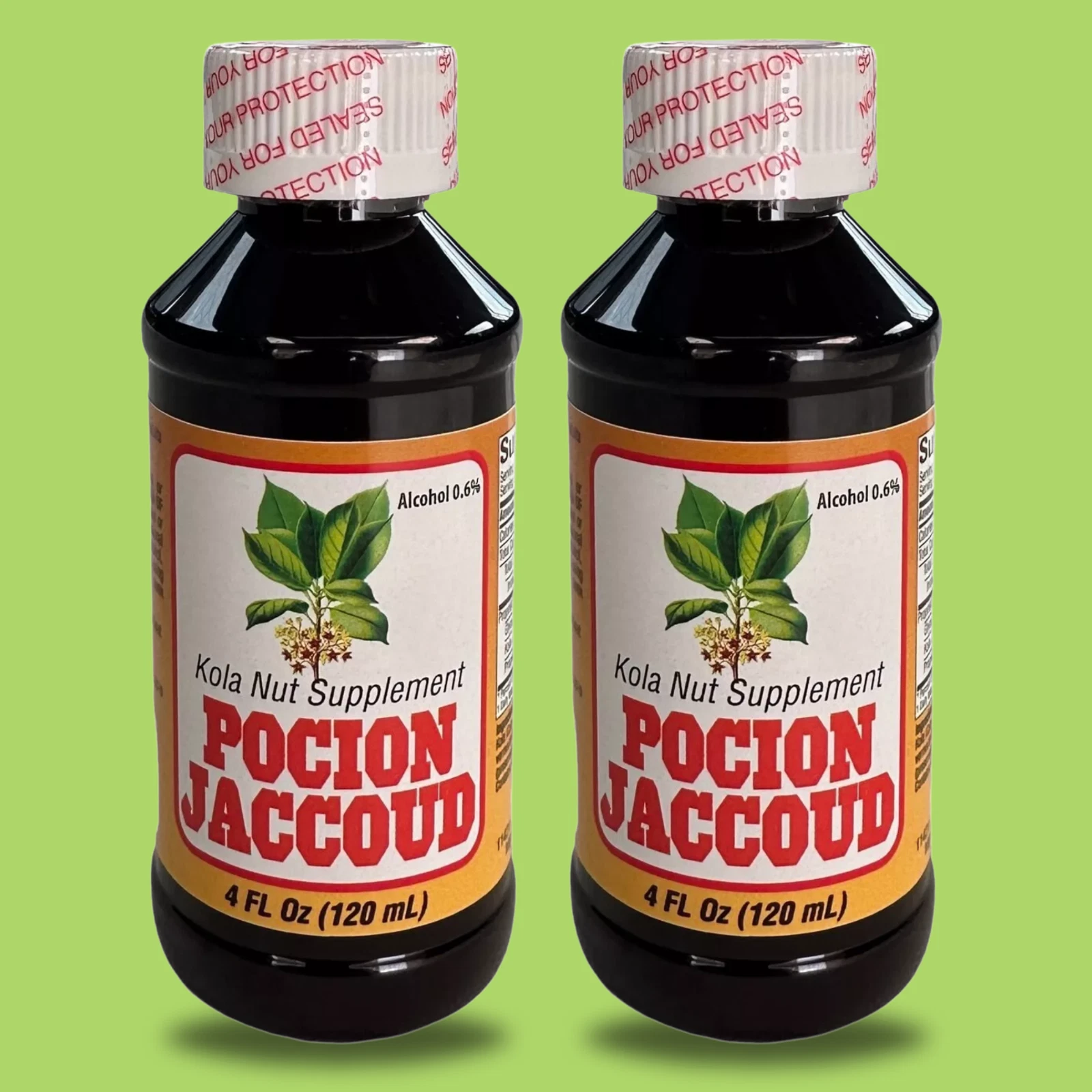 Menper Kola Nut Supplement Pocion Jaccoud – Herbal Formula, 4 fl oz (2-Pack)