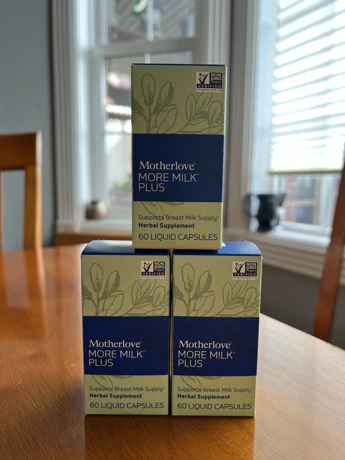 (3) MotherLove MORE MILK MORINGA Supports Breast Milk Supply 60 Caps Exp 07/26