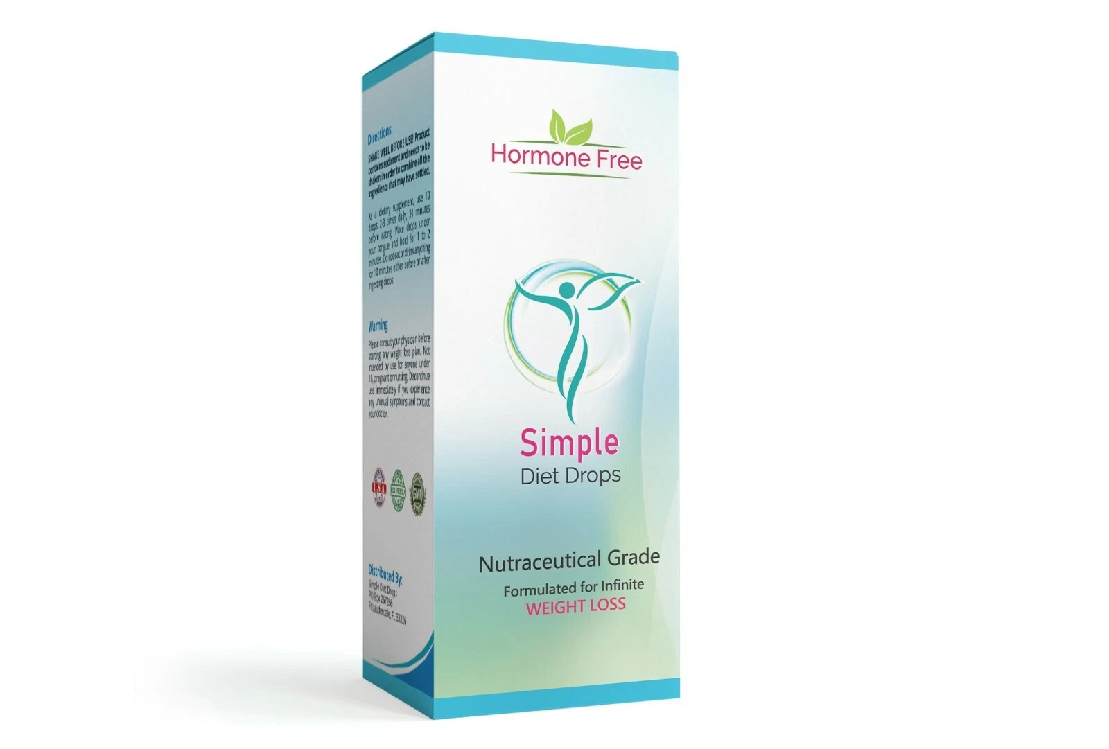 Fast Acting Simple Diet Drops Weight Loss Supplement Fat Burner HCG-Free!