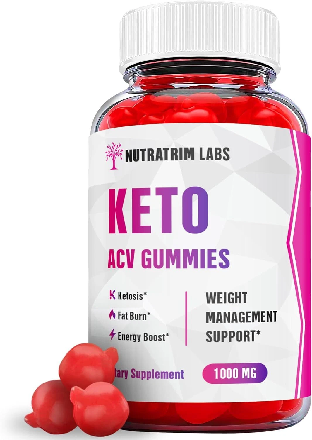 Nutratrim Labs Keto Gummies- Nutratrim Labs ACV Gummy Weight Loss ORIGINAL-1Pack