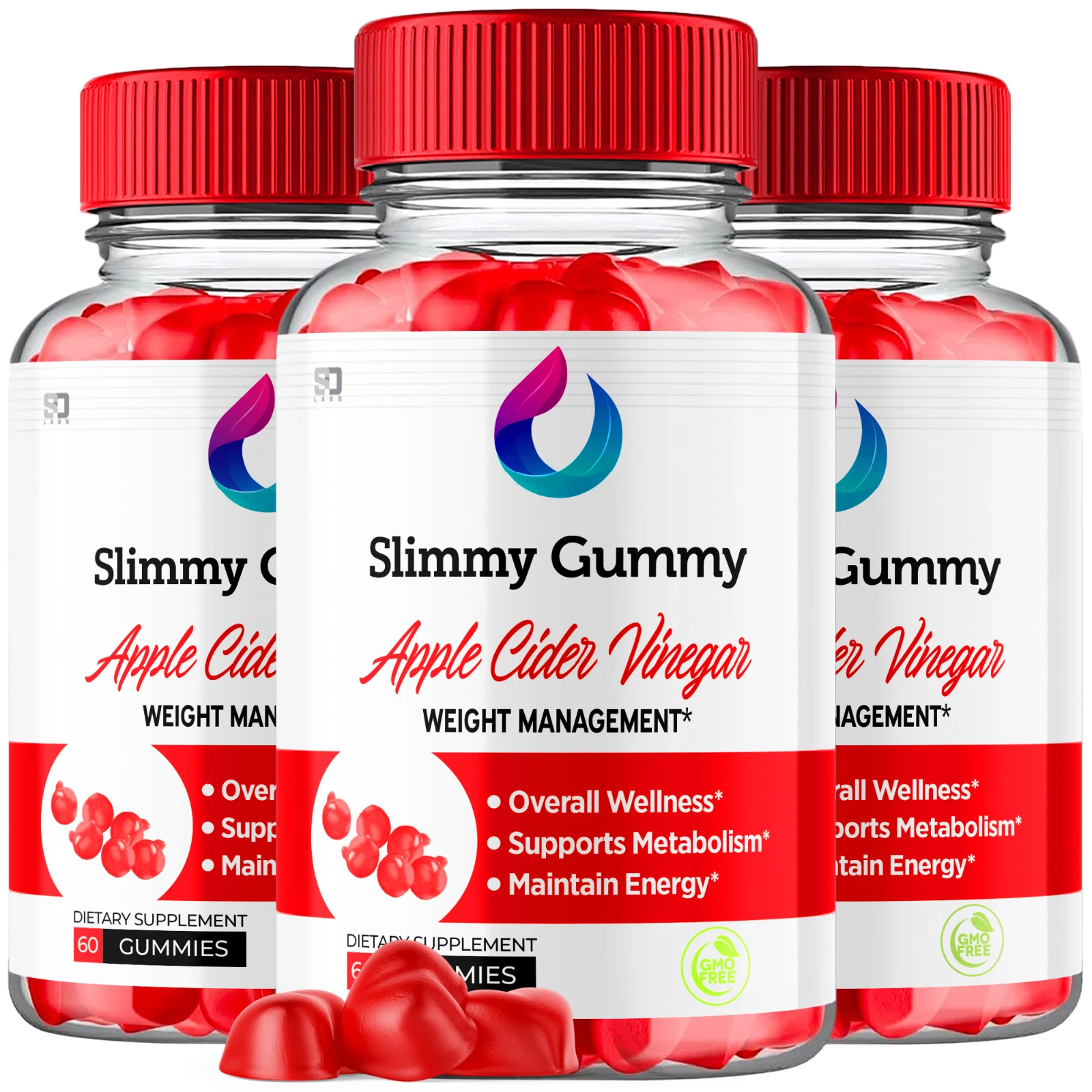 (3 Pack) Slimmy Gummy Keto ACV Gummies - For Weight Management & Healthy Body