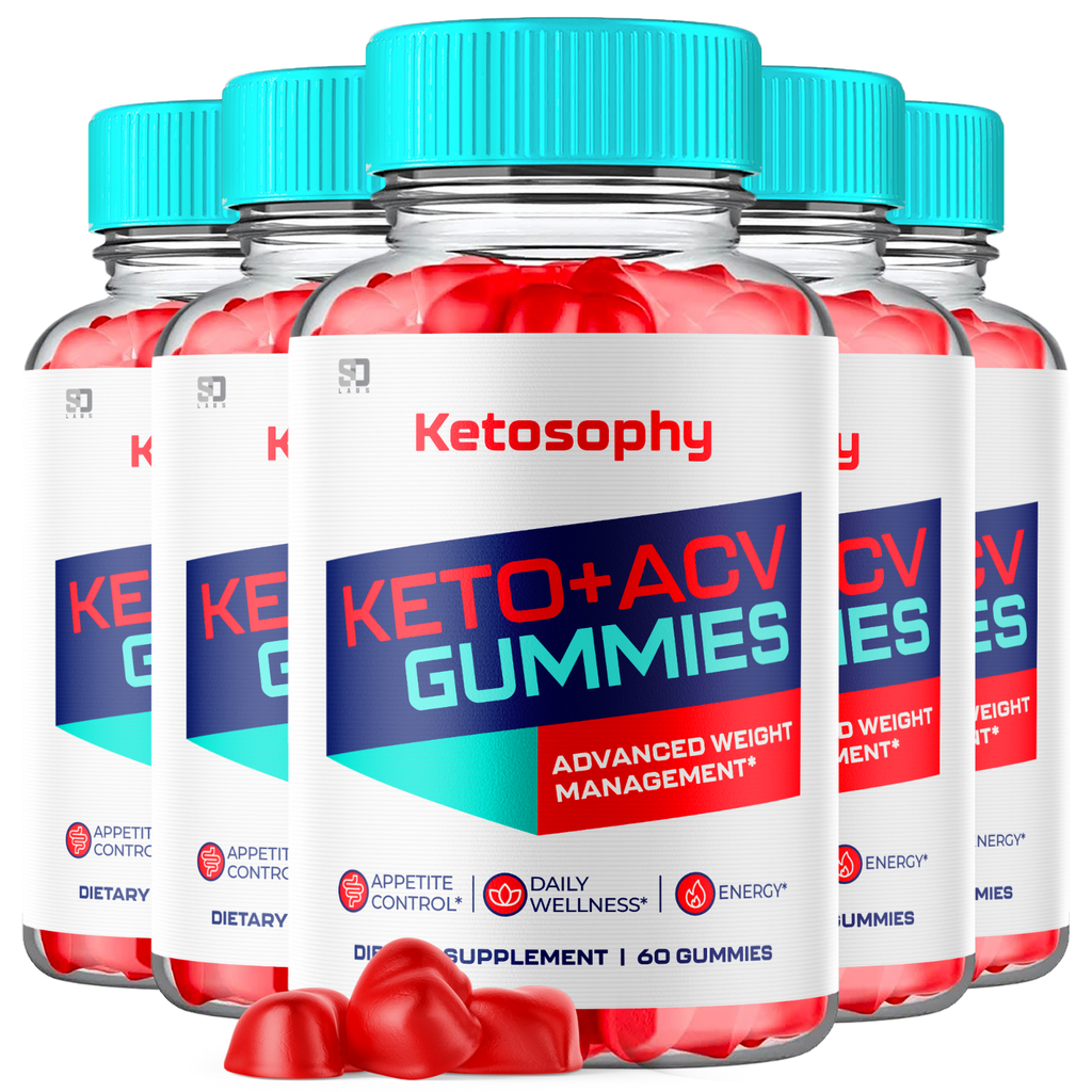 (5 Pack) Ketosophy Keto Gummies, Ketosophy ACV Gummies Weight Loss (300 Gummies)