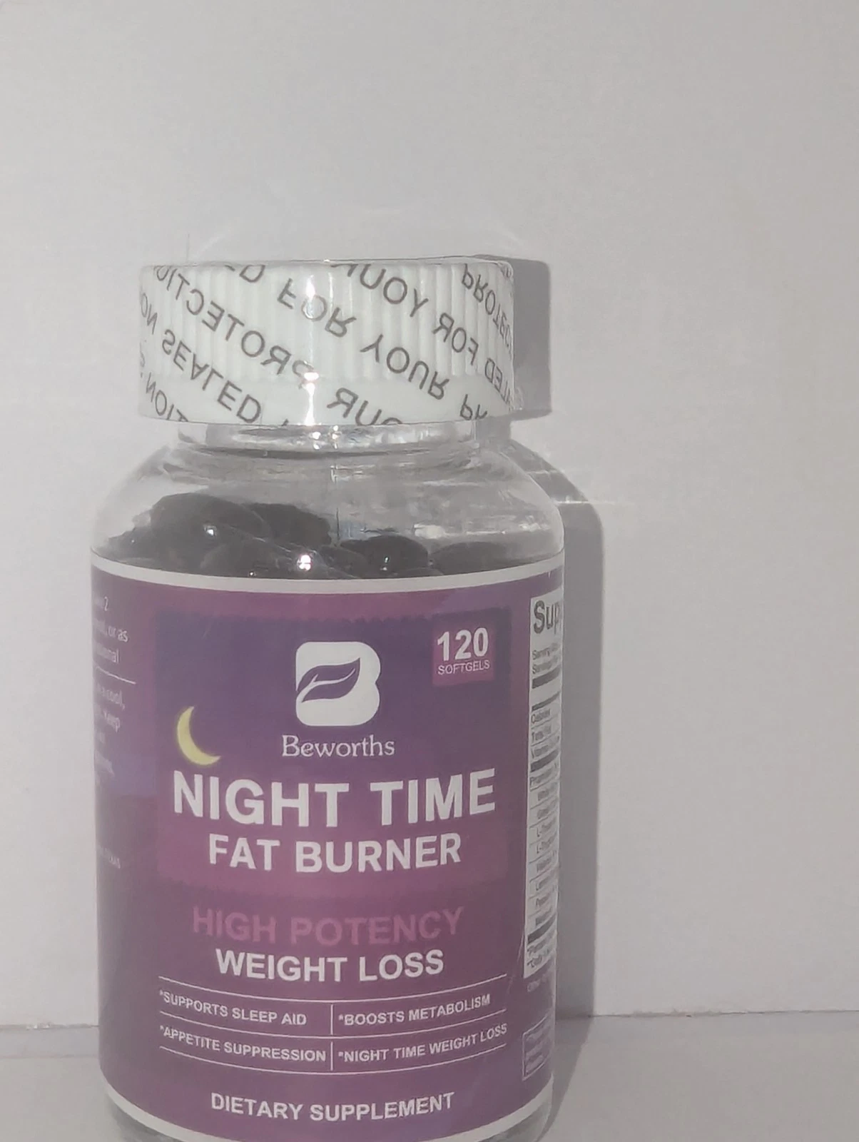 Night Time Fat Burner with Melatonin - Supports Weight Loss, Deep Sleep & Metabo
