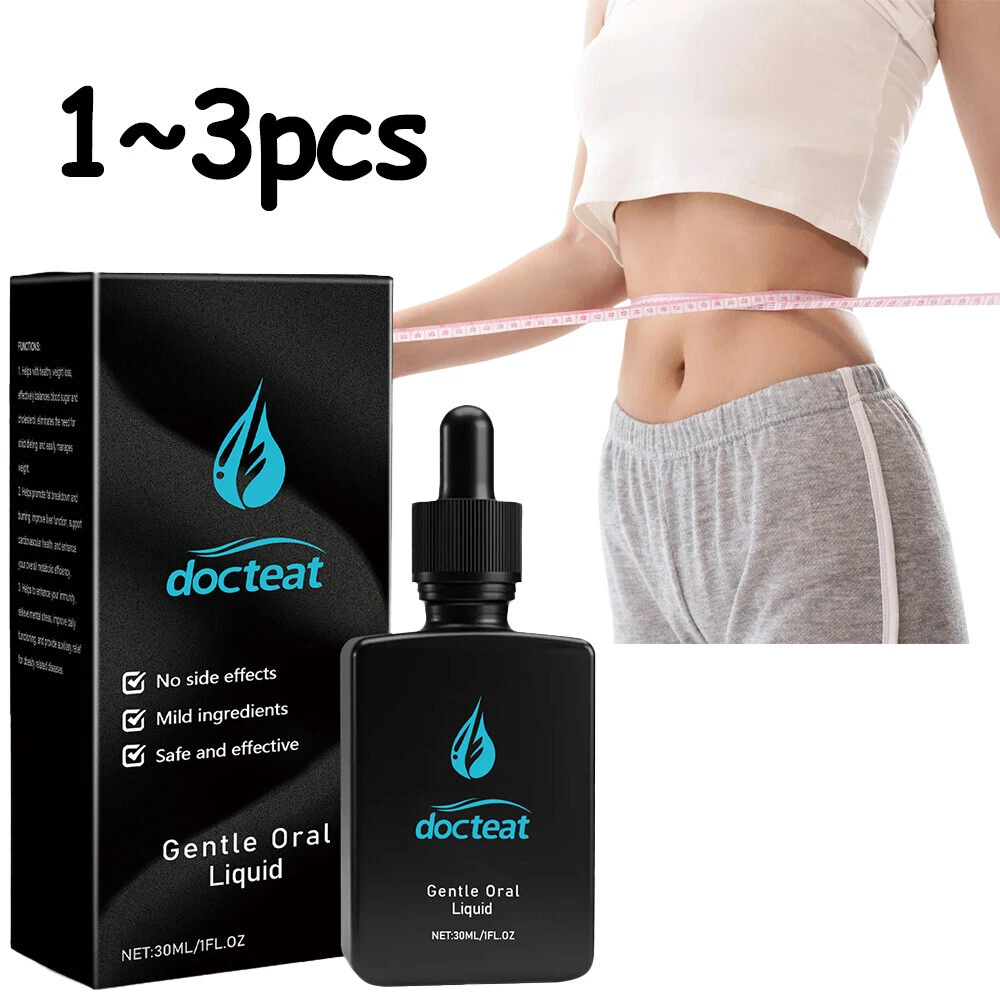 1~3X Docteat Gentle Fat Burner Oral Liquid - Food-Grade Drops - 30 mL per Bottle