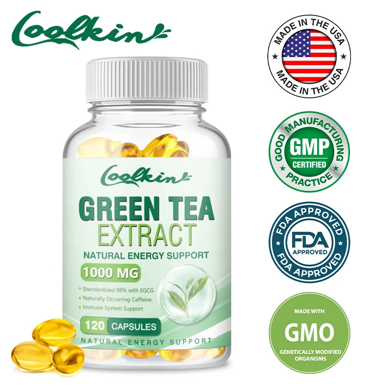 Green Tea Extract 1000mg - 98% Polyphenols, 75% Catechins,45% EGCG - Weight Loss
