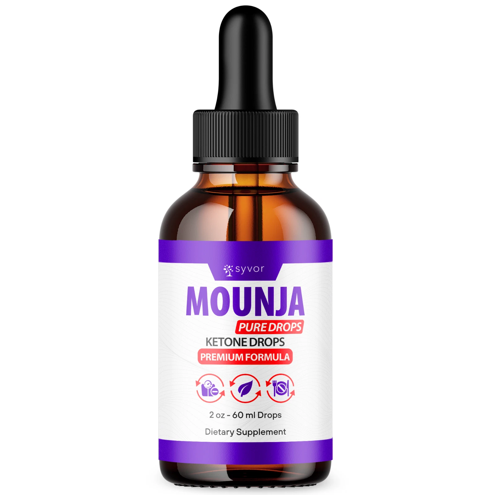 Mounja Pure Drops Max Strength Keto Formula Weight Management Supplement 60ML