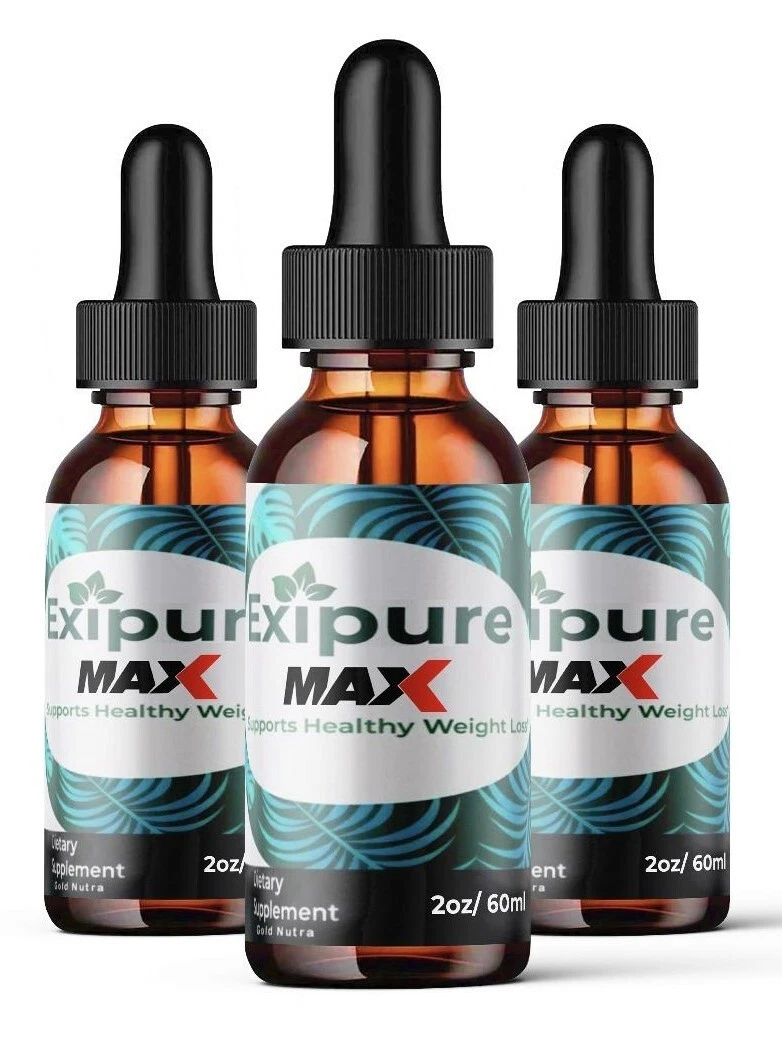 (3 Pack) Exipure MAX Drops, Maximum Strength Original Formula, Weight Management