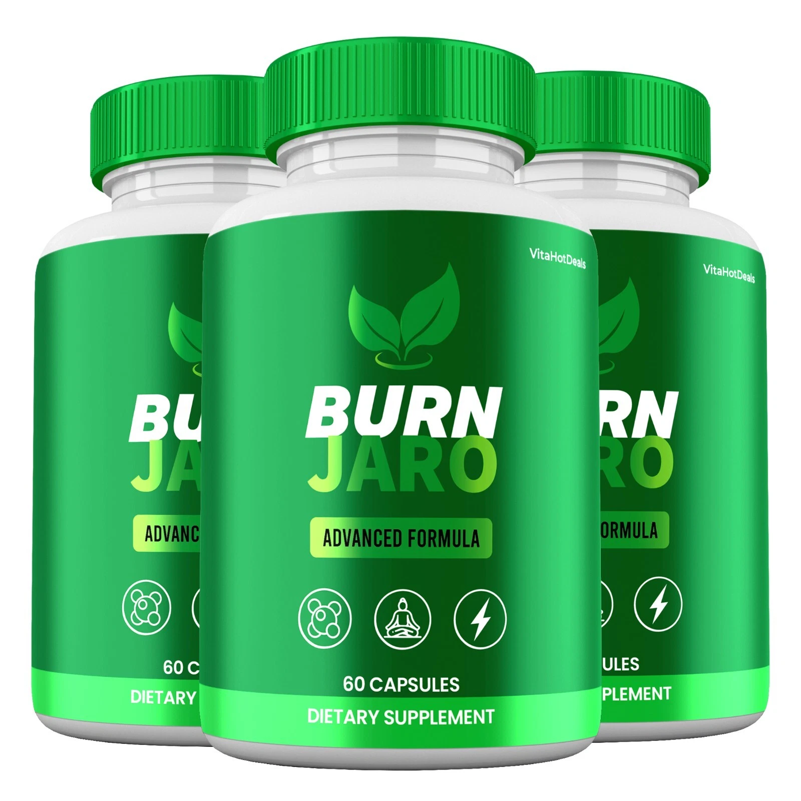 Burn Jaro Pills, Maximum Strength Supplement, BurnJaro Capsules (3 pack)