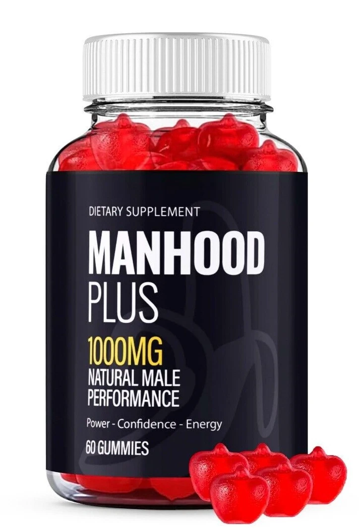 Manhood Plus Natural Male Performance 1000mg (60 Gummies)