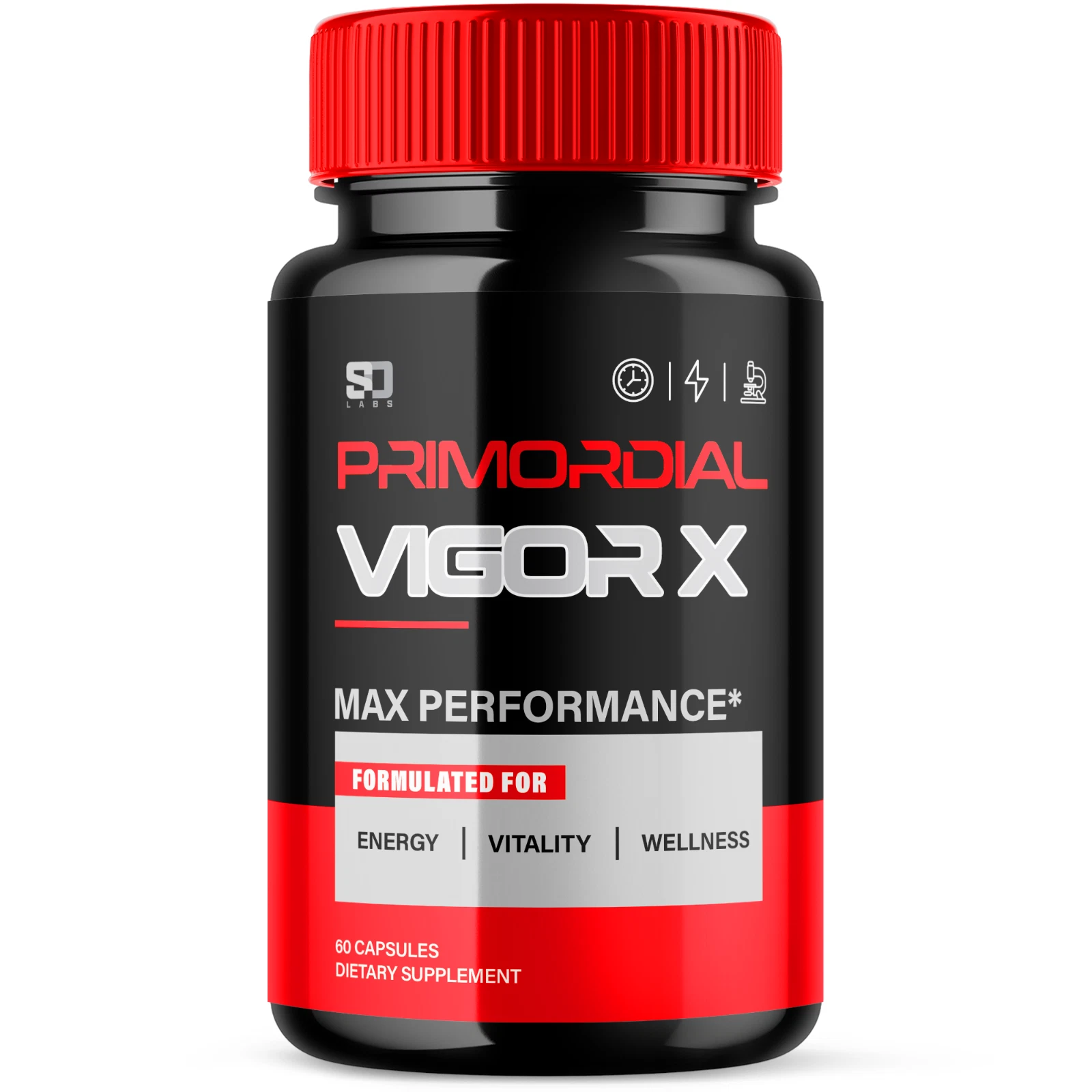 Primordial Vigor X Daily Support for Overall Health and Strength 60 Capsules
