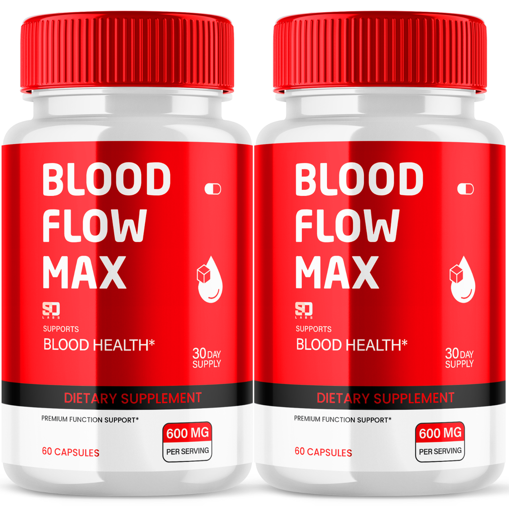 Blood Flow Max Supports Blood Health and Function Pills 120 Capsules (2 Pack)