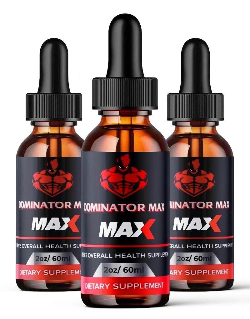 (3 Pack) Dominator Max MAX Drops Daily High Drive, Dominator Maxx MAX