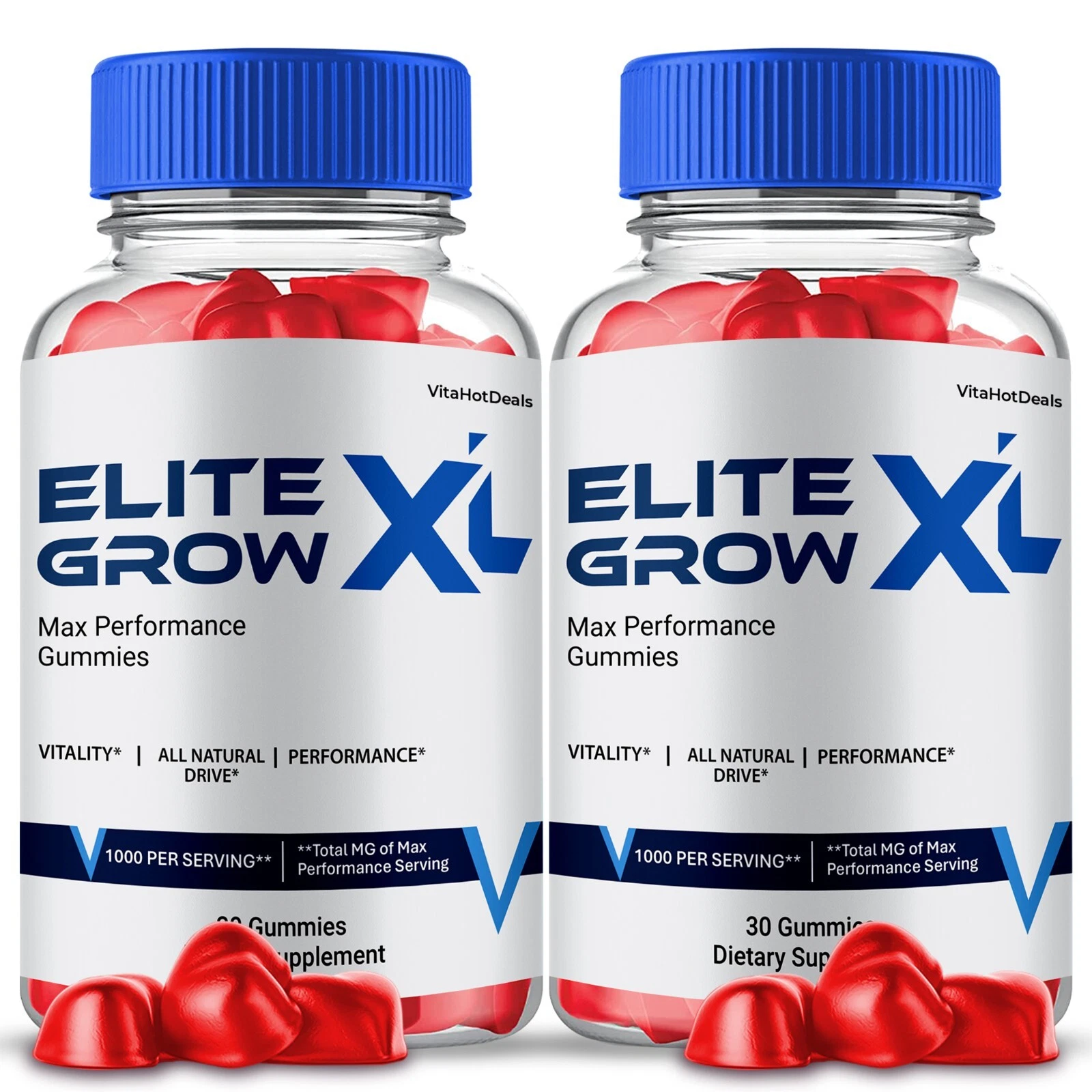 Elite Grow XL Gummies for Men, Max Strength, EliteGrow XL Supplement (2 Pack)