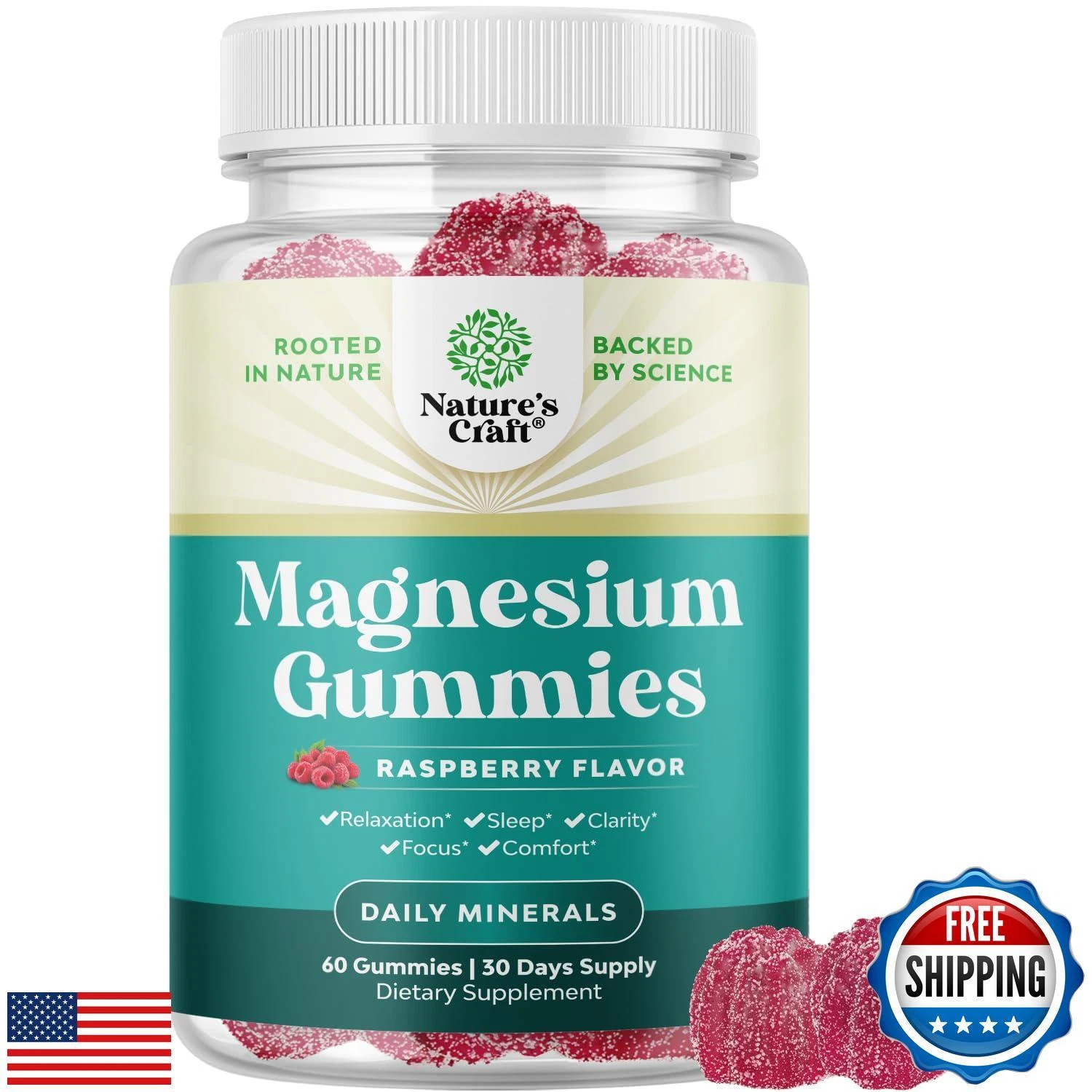 Extra Strength Calm Magnesium Gummies for Adults - Relaxing Magnesium Citrate