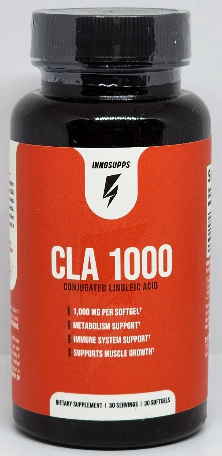 Inno Supps CLA 1000 Conjugated Linoleic Acid 30 Softgels New Sealed Exp. 02/2027