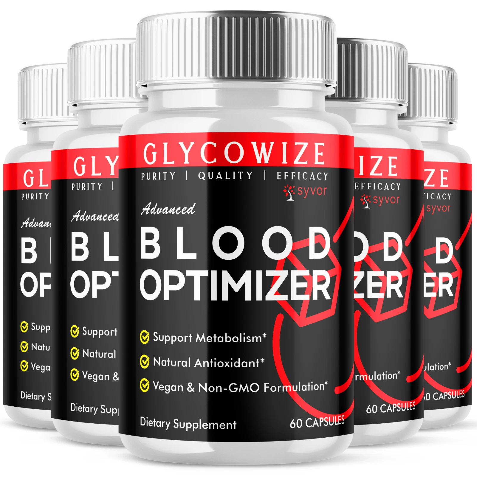 Glycowize Advanced Blood Optimizer Pills Natural Glycogen Support 300 Capsules