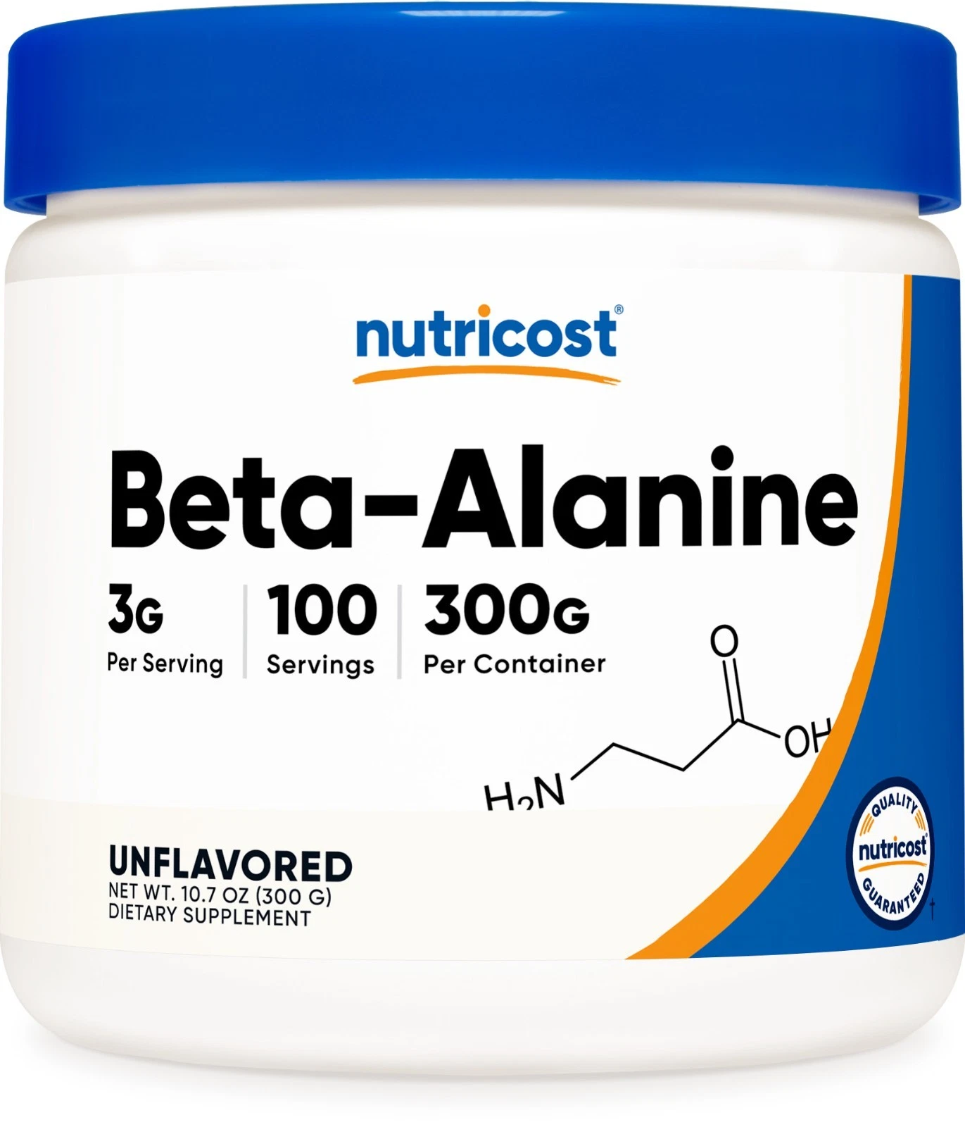 Nutricost Beta-Alanine Powder 500 Grams - Unflavored 17.9oz EXP 01/28