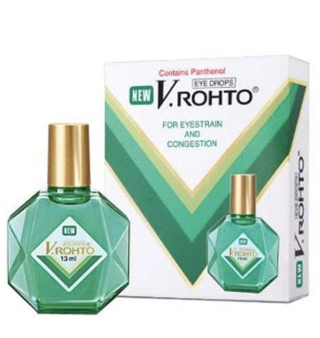6 bottles - V. Rohto Plus Eye Drops (13ML) USA Seller