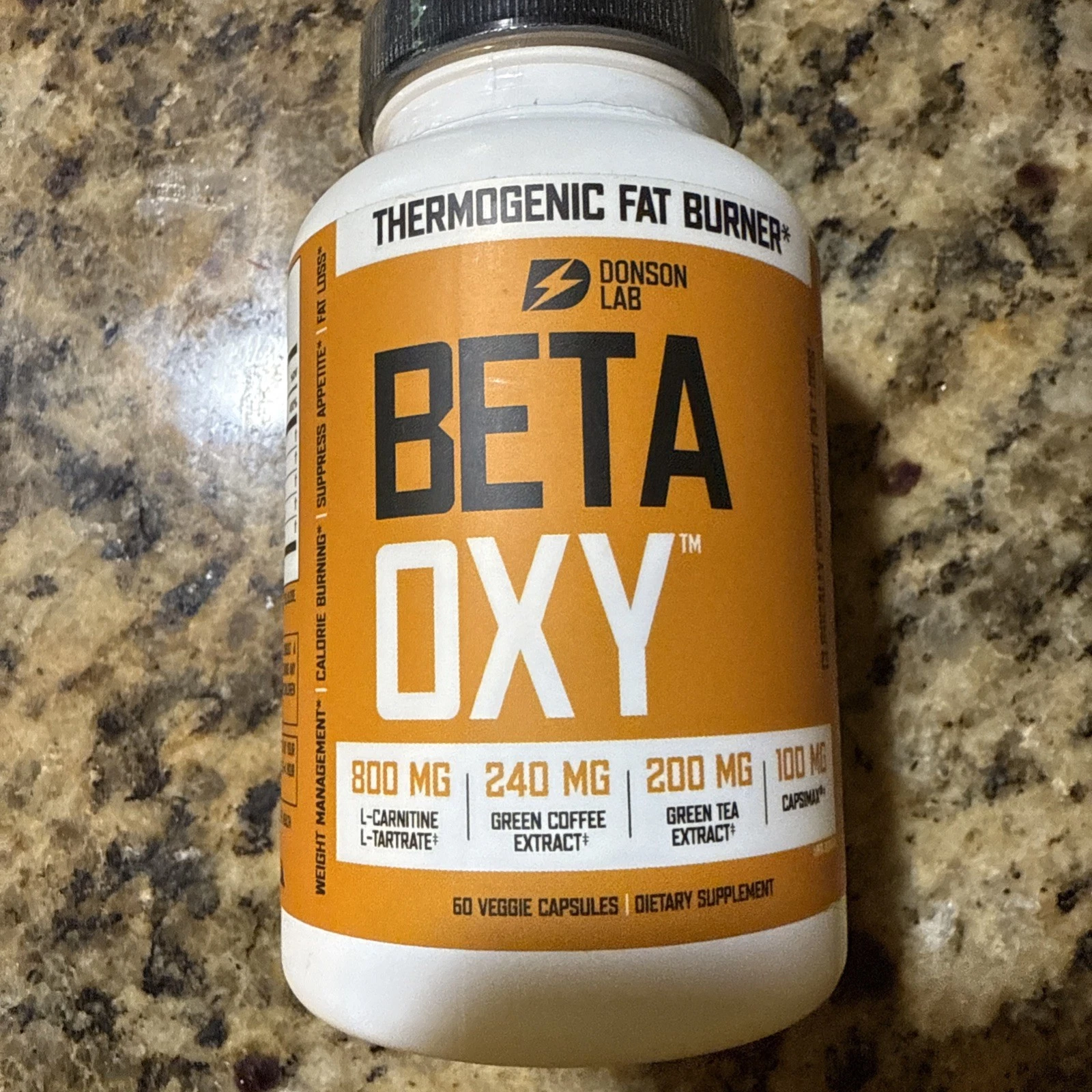 BetaOxy Fat Burner & Appetite Suppressant and Weight Loss Supplement - 50 pills