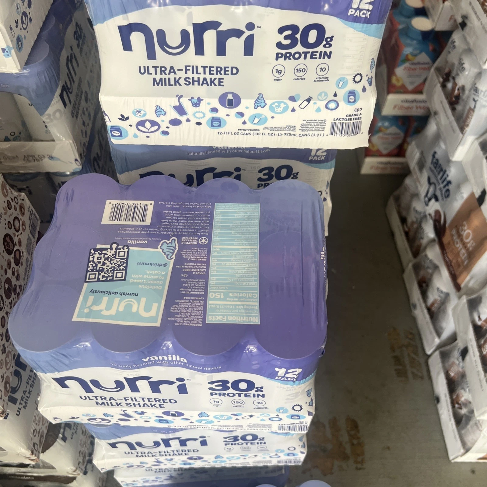 Nurri - 30g Protein Ultra Filtered Milk Shake – Vanilla - Lactose Free, Low