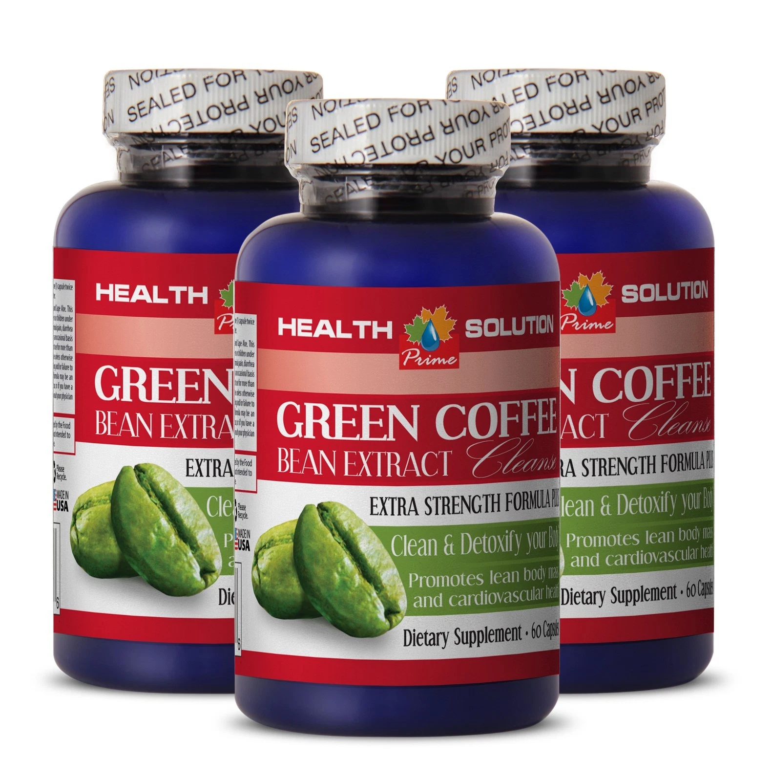 Belly Burner Pills - GREEN COFFEE EXTRACT CLEANSE 400MG 3B - Super Green Coffee