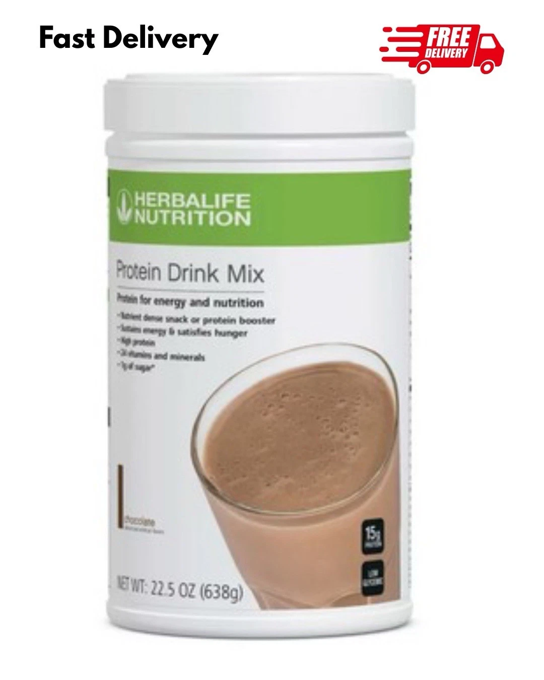 Herbal Protein Drink Mix: Chocolate 638g - From USA