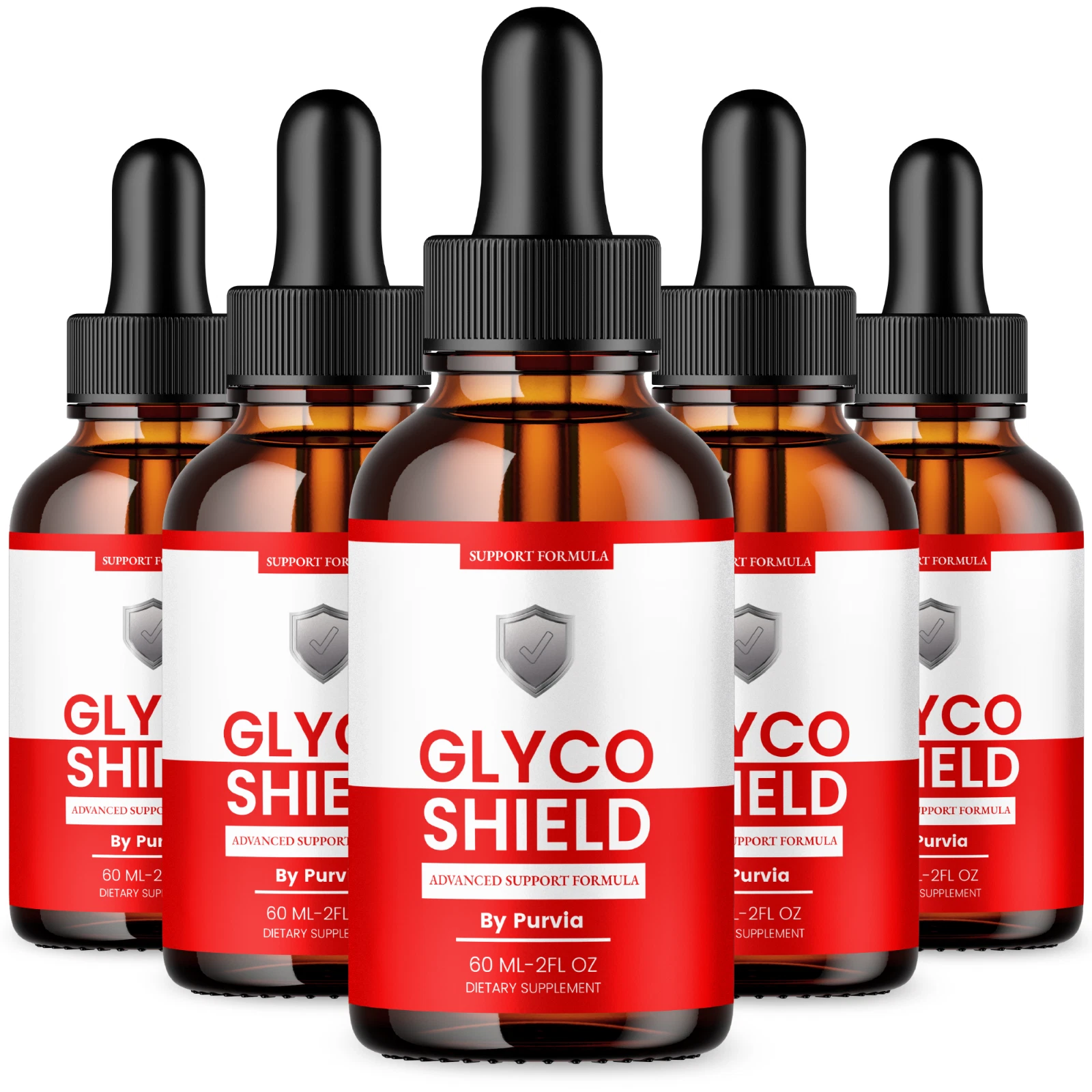(5 Pack) Glyco Shield Drop Original Formula Digestive Health Support Supplement