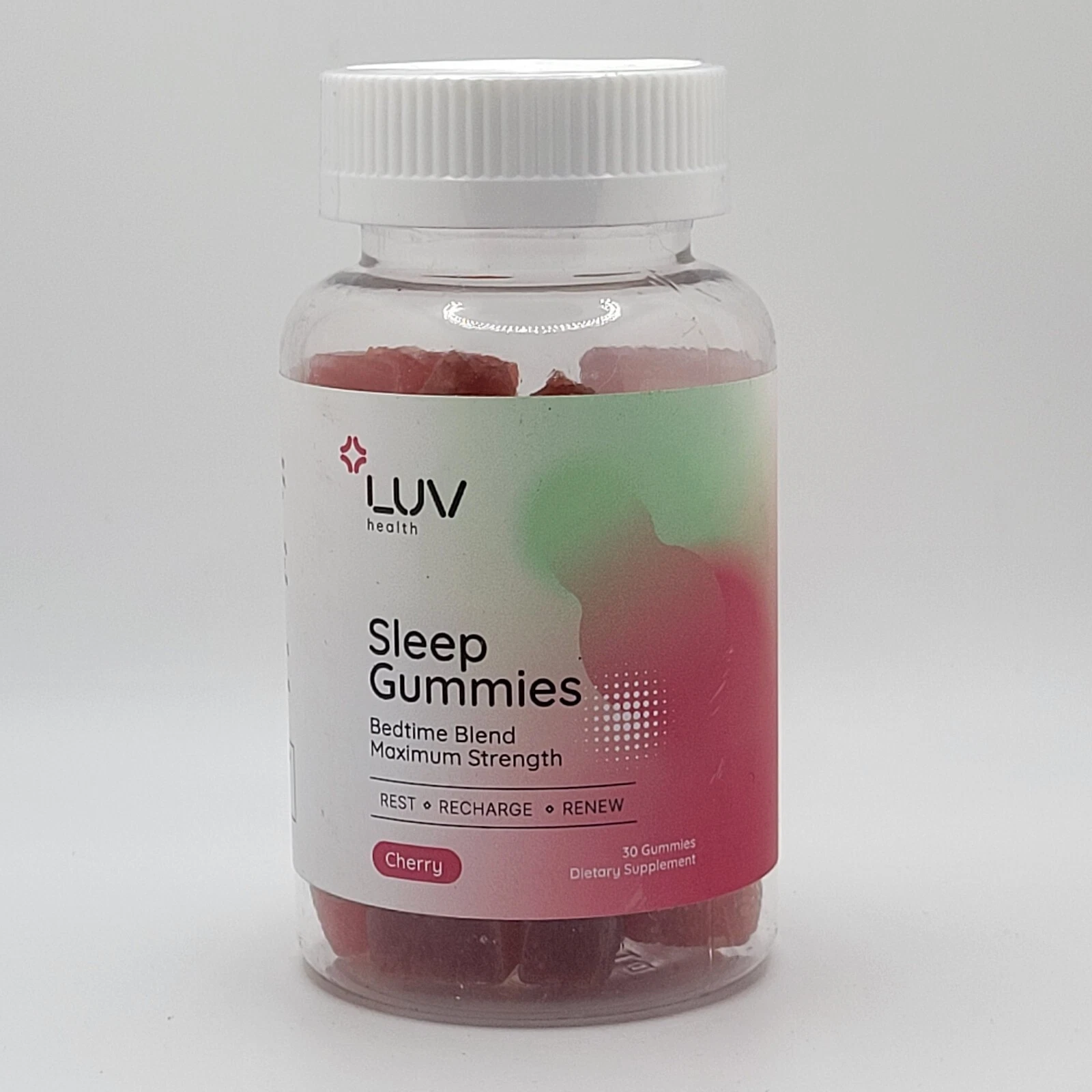 Luv Health Sleep Gummies | 30 Cherry Gummies w/ Melatonin *Sealed* 2027