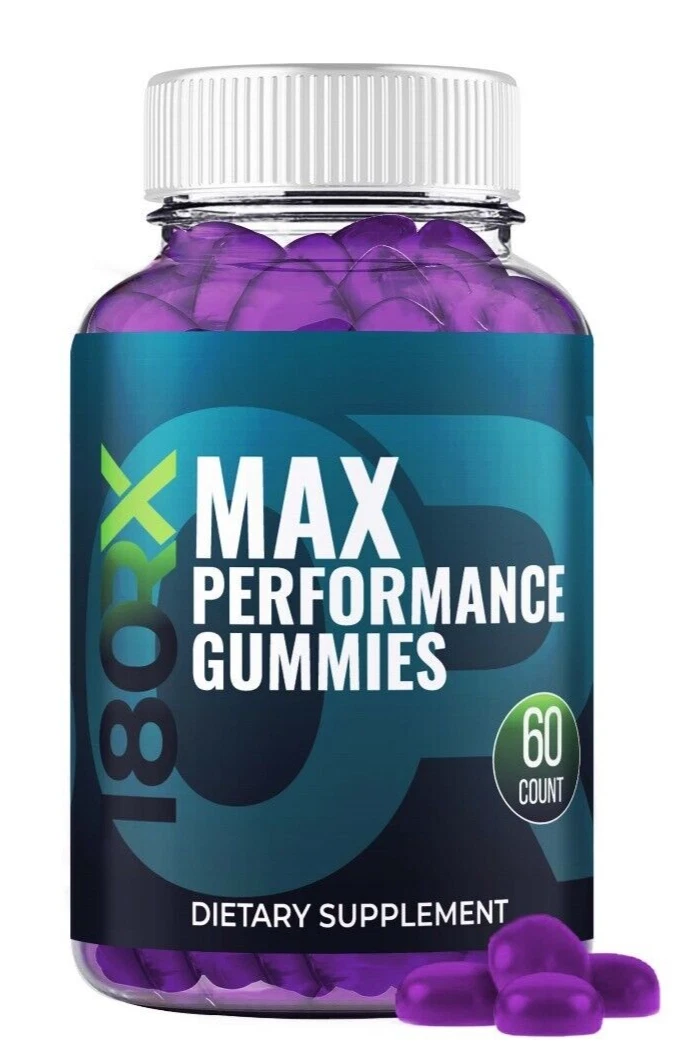 (1 Pack) 180RX Gummies for Men – 180 RX Male Performance Gummies, Energy