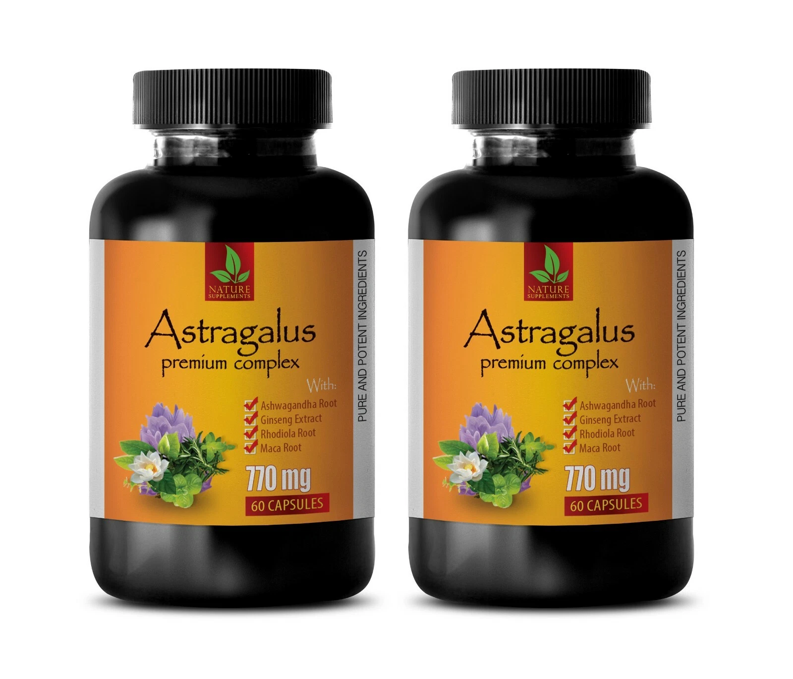 brain booster supplement - ASTRAGALUS COMPLEX 770MG - maca boost 2 Bottles