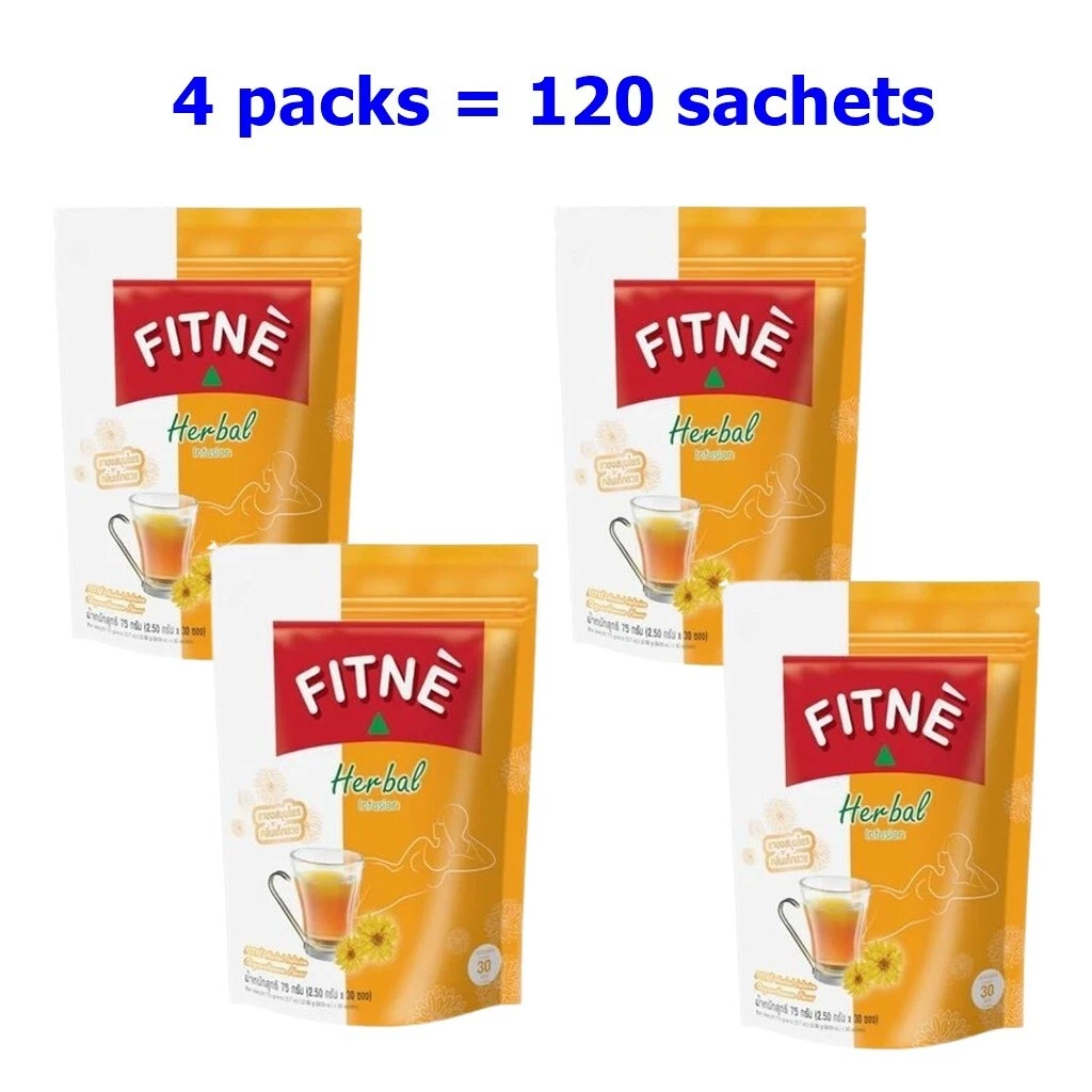 4x Herbal Fitne Tea Original Senna Chr ysa nth emum Di et Infusion Sl im Weight
