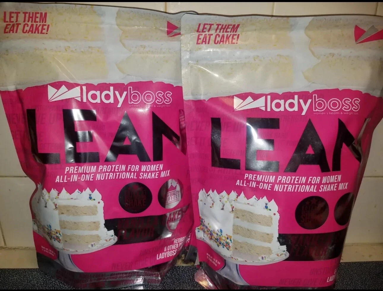 Lady Boss Lean Protein Powder - VANILLA CAKE - 2 Bags! READ DESCR.