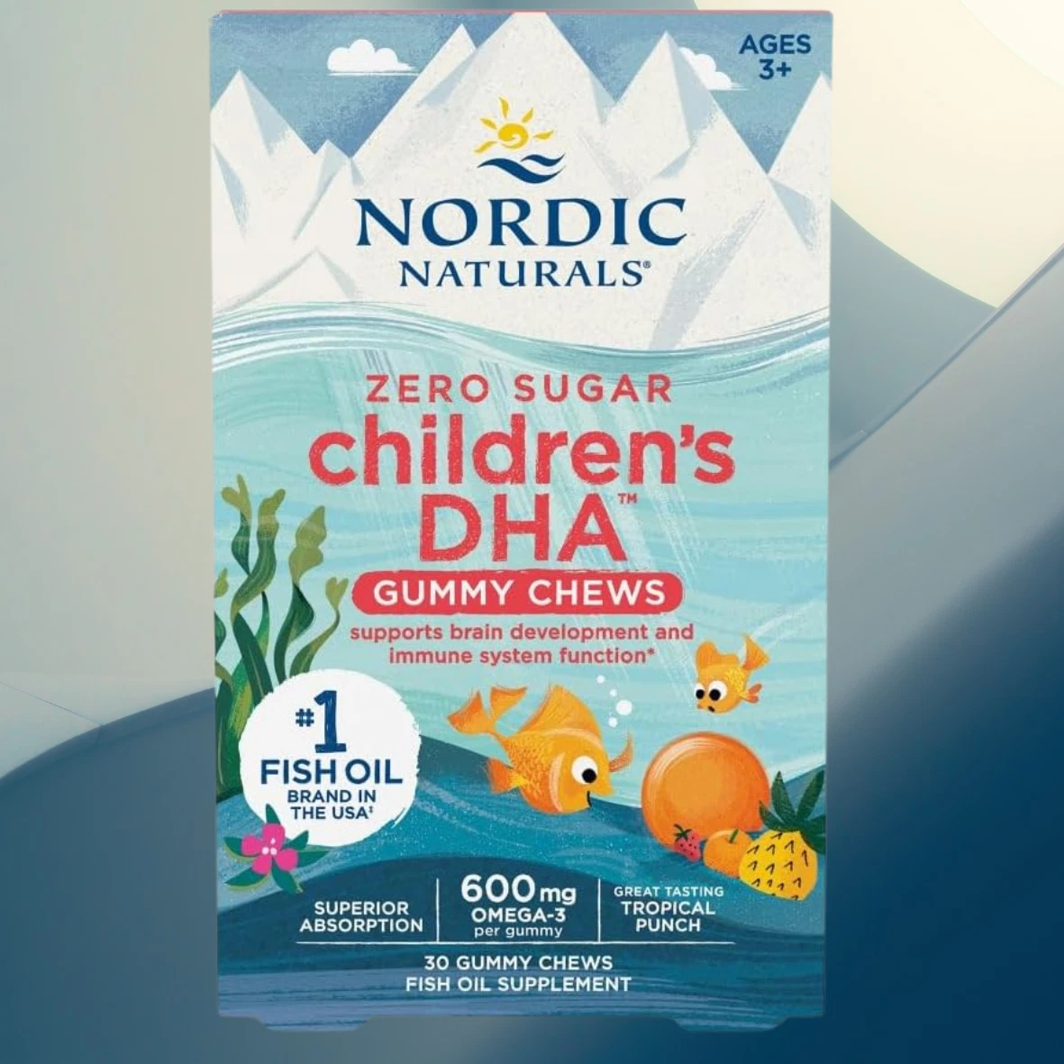 Nordic Naturals Children's DHA Gummies - Tasty Chewable Omega-3s for Kids, 30 Ct