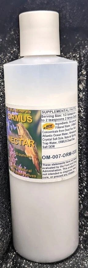 Ormus Minerals Ormus Nectar Mental Health Better Senses Immunity Energy 16oz